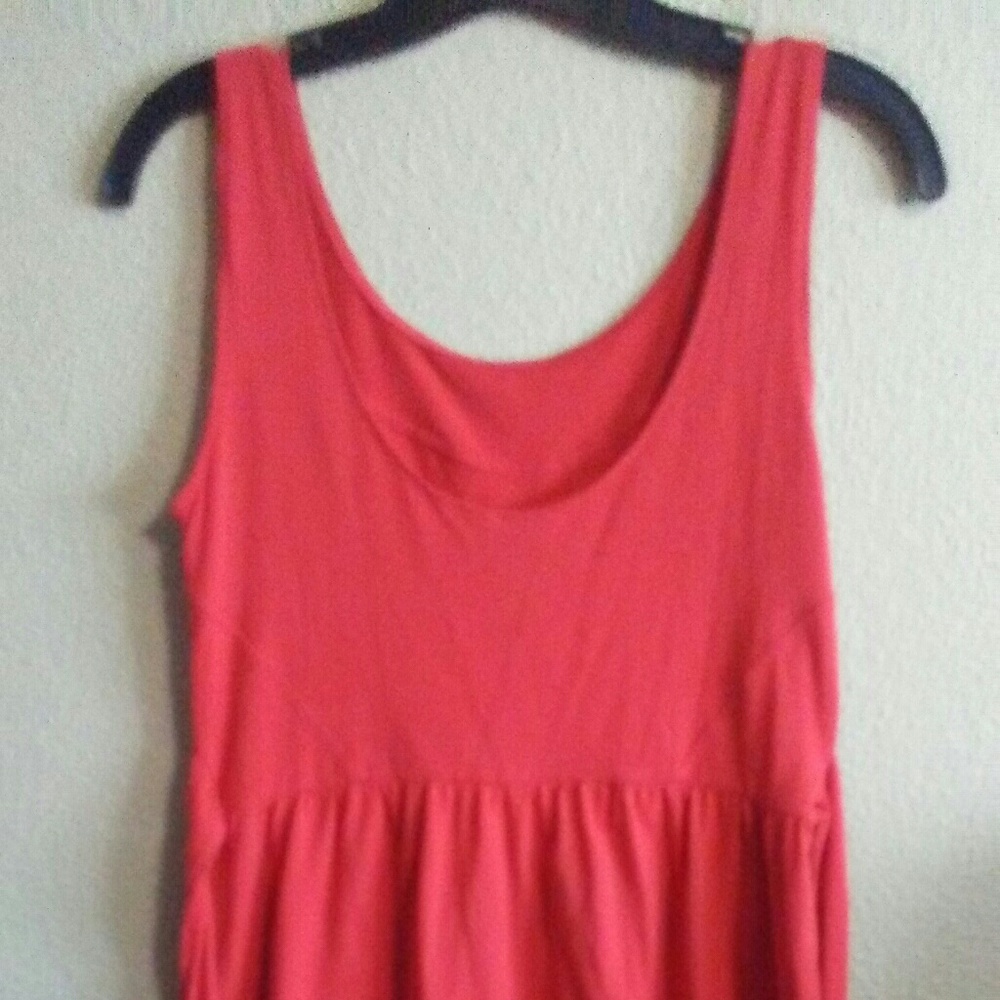 Red tie dress